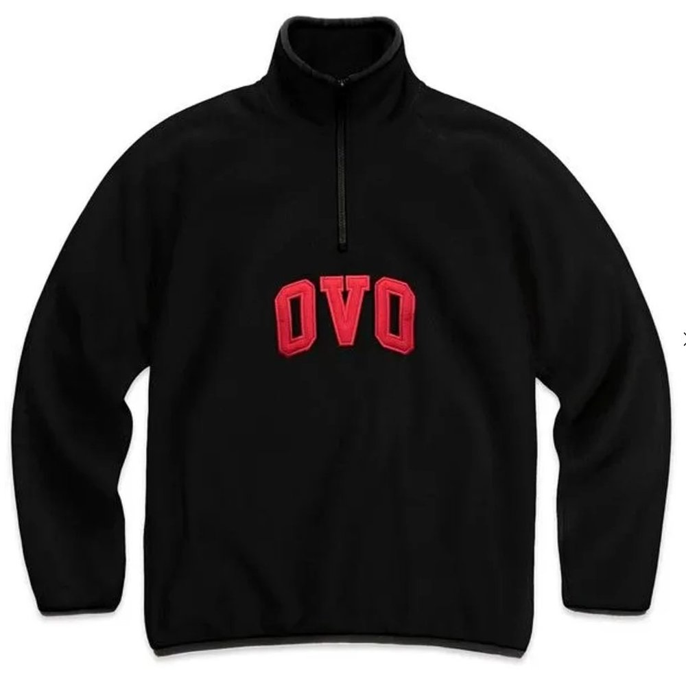 OVO Polar 1/4 Fleece Black